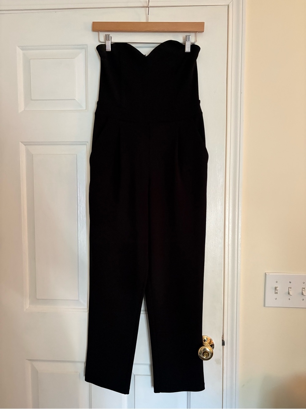 Express Strapless Black Jumpsuit